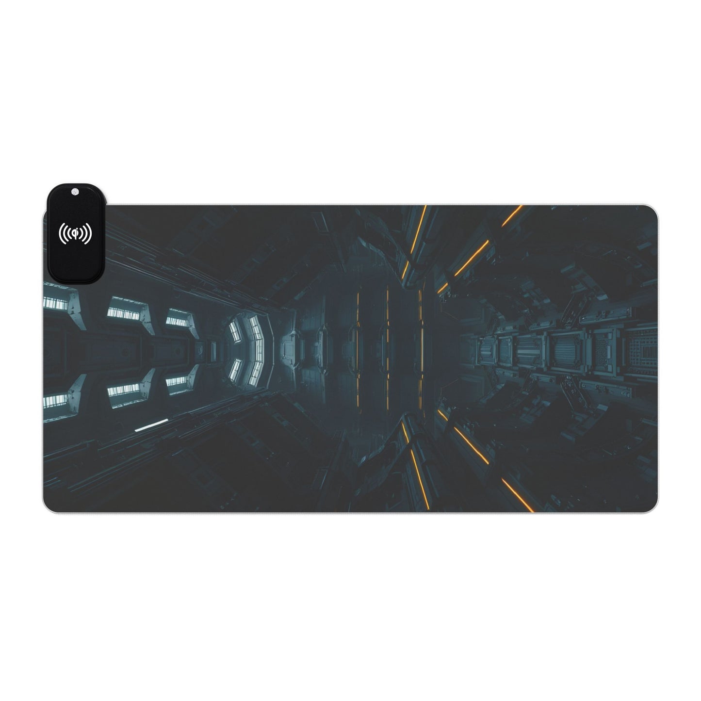 LED Gaming Mouse Pad with Wireless Charging, RGB Desk Accessory for Gamers, Stylish Home Office Decor, Perfect Gift for Tech Lovers