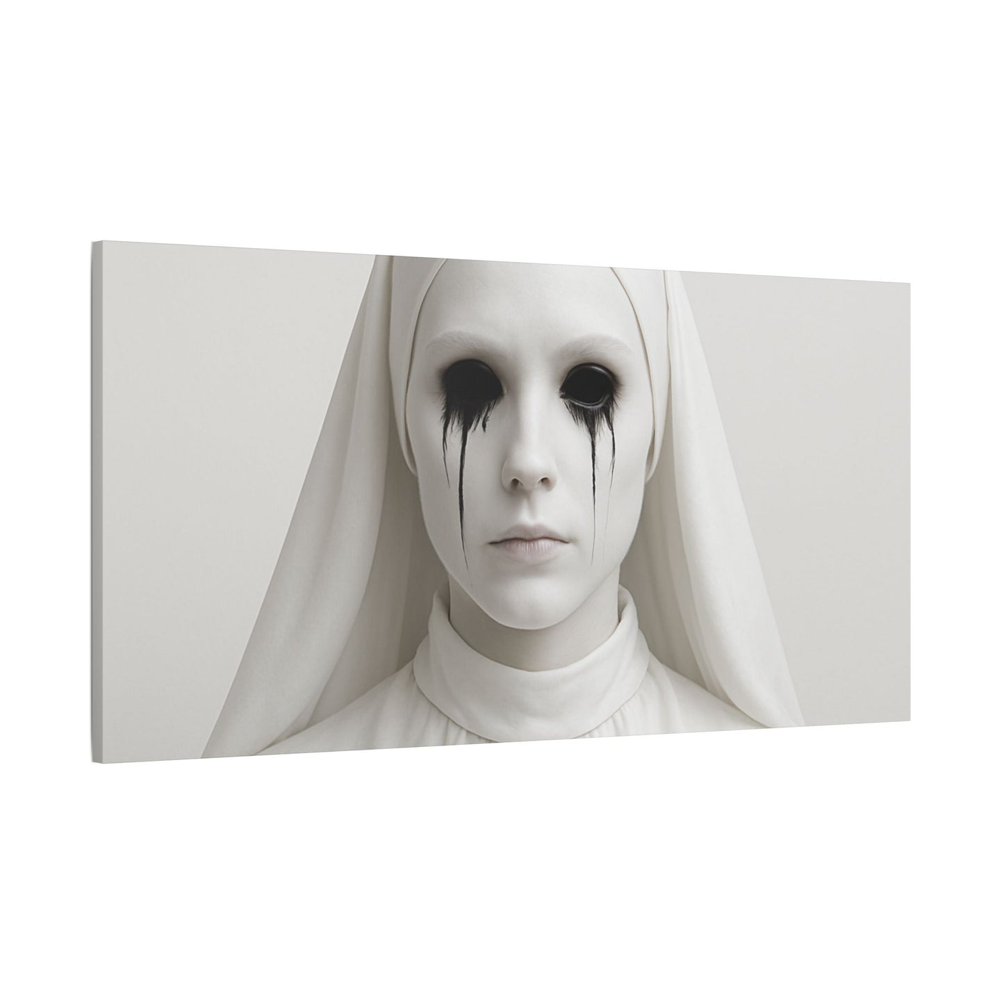 Eerie Art Canvas Print, Creepy Home Decor, Gothic Wall Art, Haunted House Decoration, Dark Aesthetic Gift