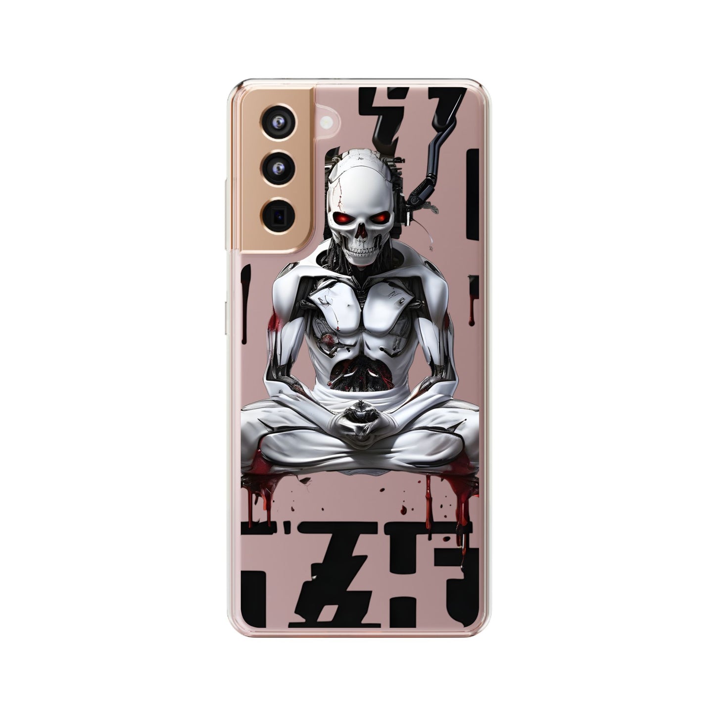 Clear Phone Cases with Cyber Design