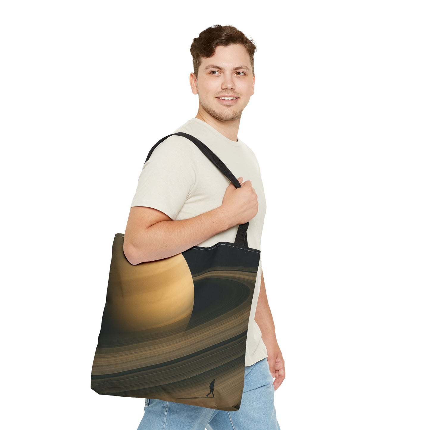 Cosmic Journey Tote Bag, Space Art Tote, Celestial Shopping Bag, Gift for Astronomy Lovers, AOP Bags for Everyday Use