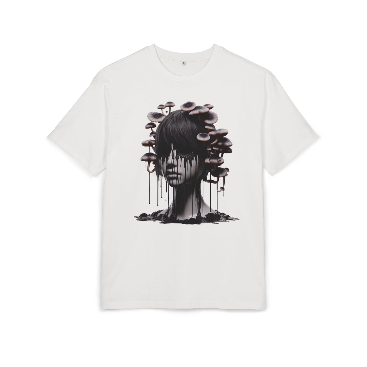 Mystical Mushroom Graphic Unisex Heavy Oversize Tee