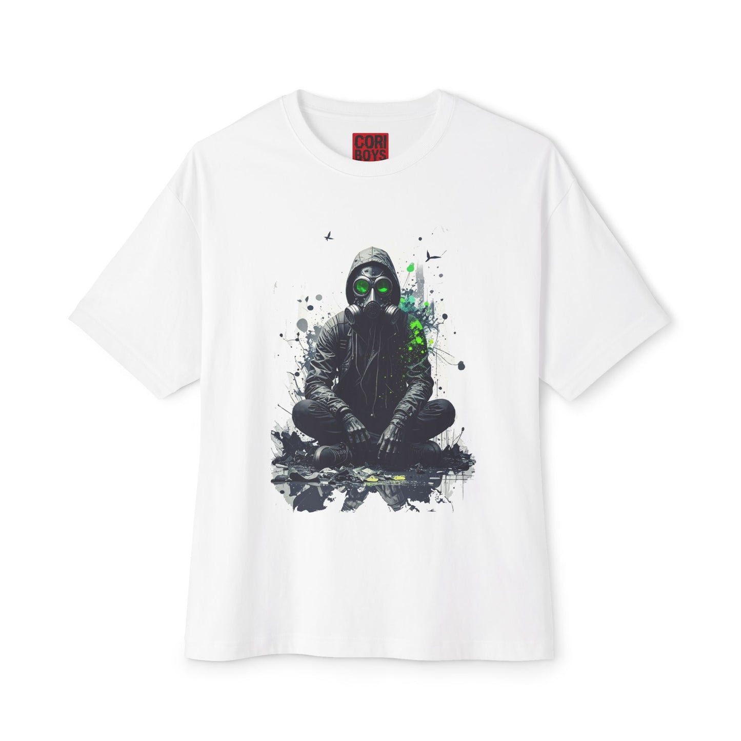 Gritty Street Art Boxy Tee, Unisex Tee, Graphic Tee, Oversized T-Shirt, Urban Fashion, Unique Gift, Casual Wear