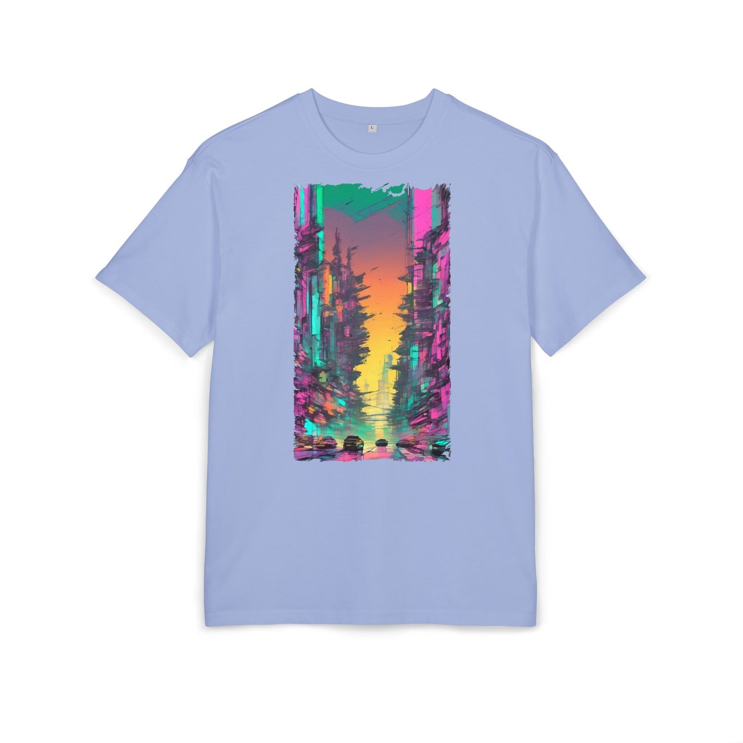 Vibrant Nature Sunset Unisex Oversize Tee, Cozy Graphic Shirt for Nature Lovers, Trendy Casual Wear, Gift for Friends, Summer Fashion