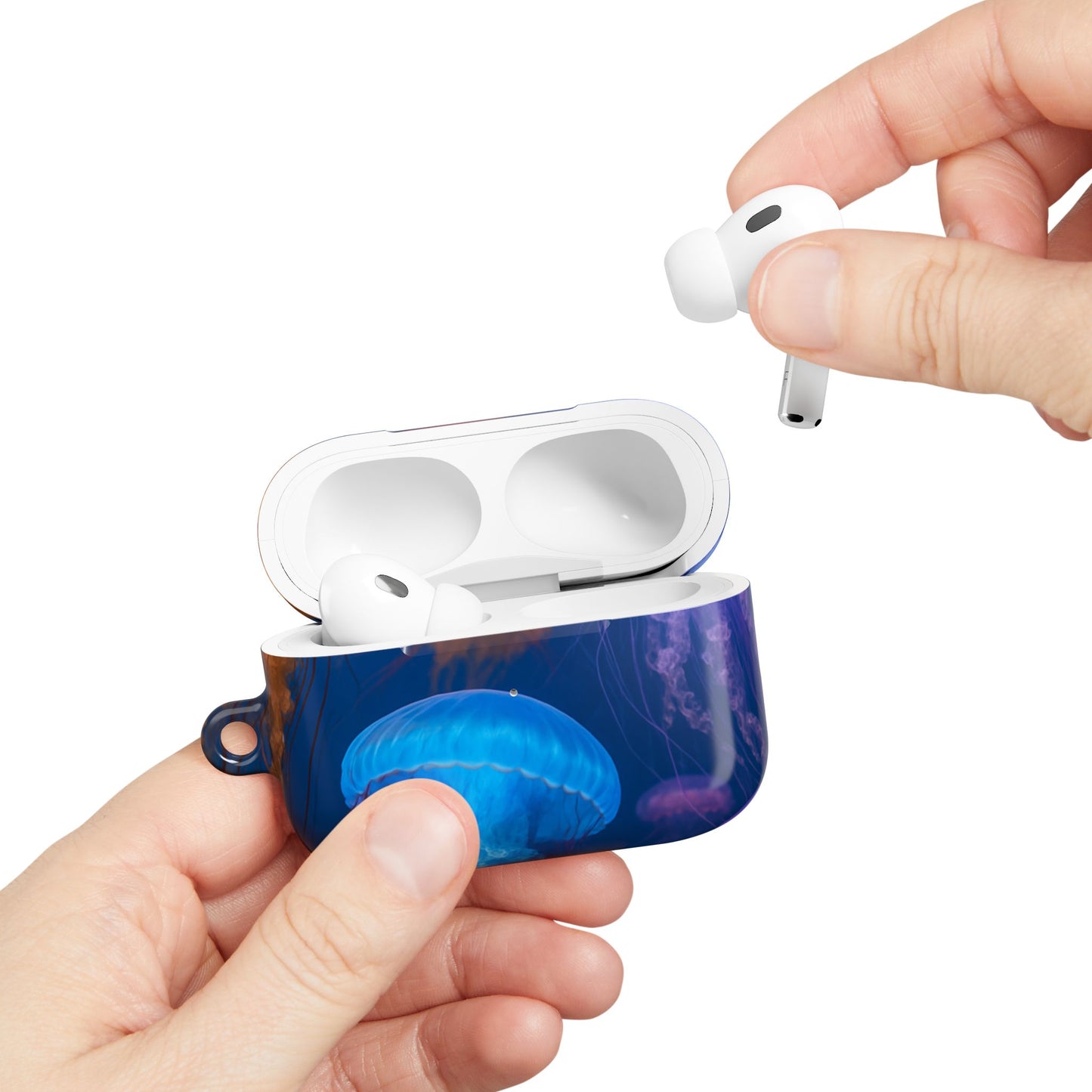 Vibrant Jellyfish AirPod Case, Ocean-Themed Accessory, Colorful AirPod Cover, Unique Gift for Ocean Lovers, Underwater Aesthetic