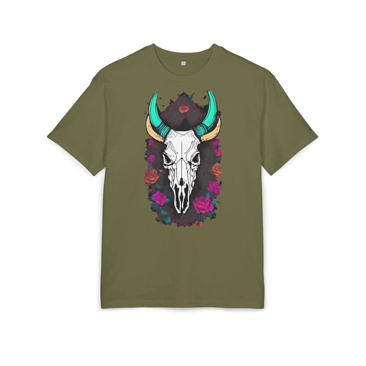 Bohemian Skull Graphic Tee, Unisex Heavy Oversize Tee, Cool Graphic T-Shirt, Festival Fashion, Casual Wear, Unique Gift Idea