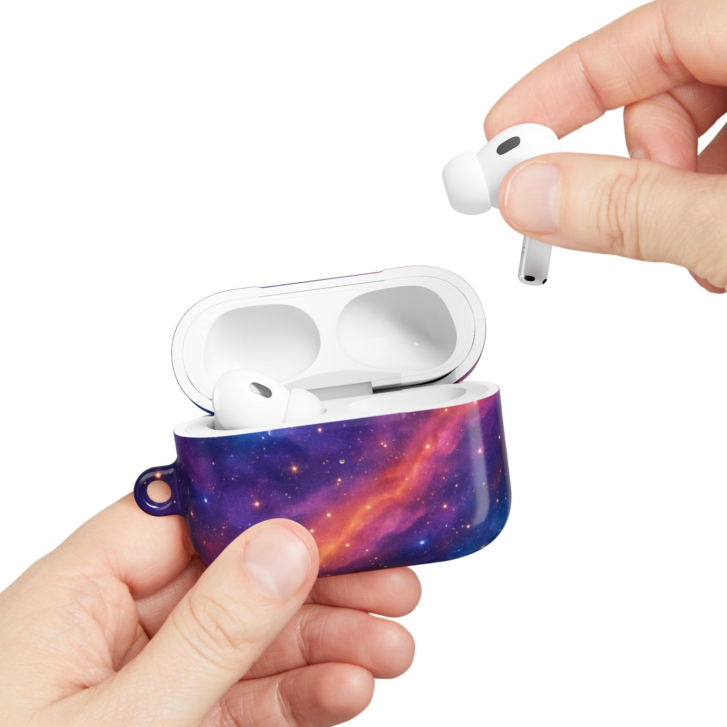 Cosmic Galaxy AirPod Cases, Stylish Protective Cover, Unique Gift for Music Lovers, Skincare & Makeup Accessory, Fun Space Theme