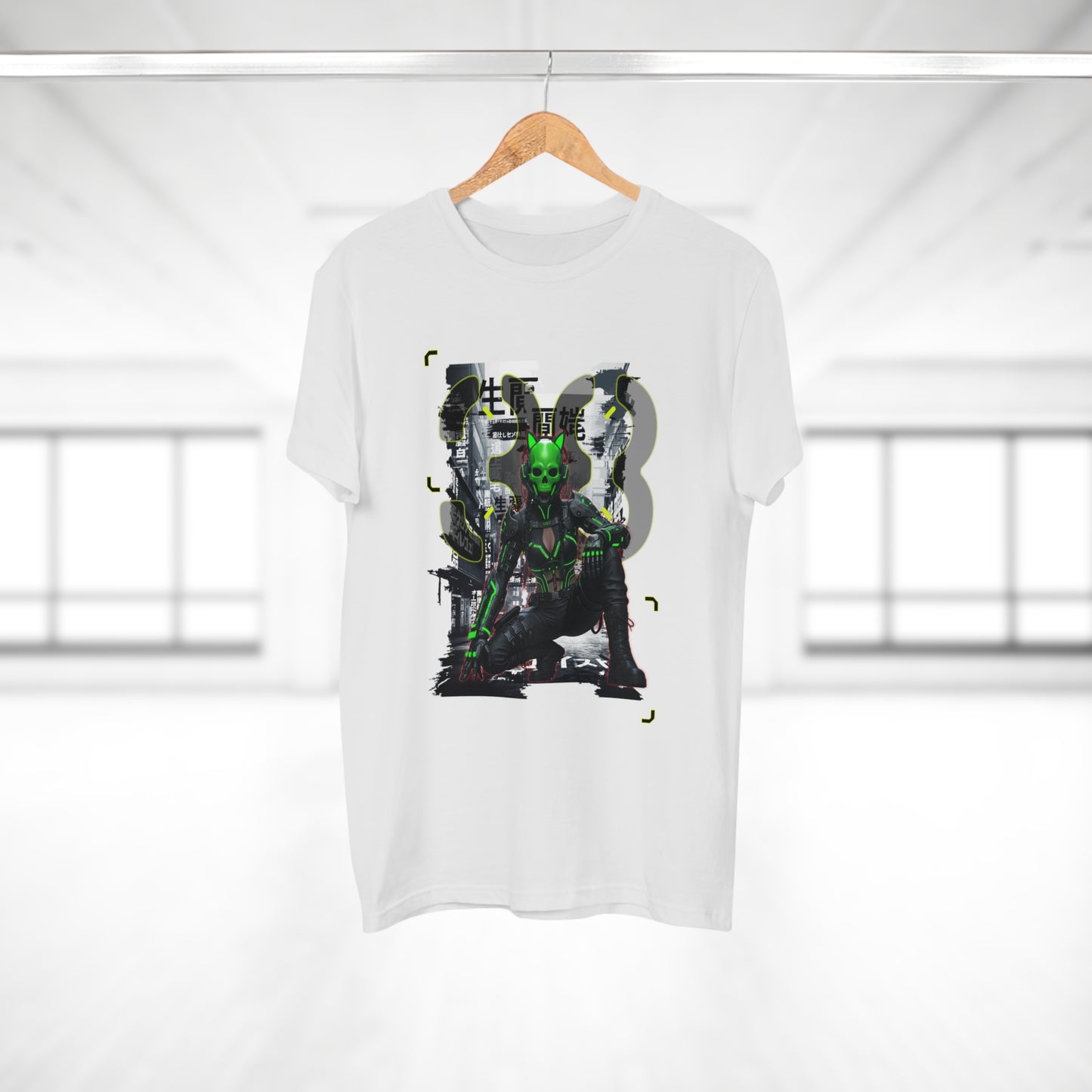 Cyberpunk Graphic Tee, Futuristic T-Shirt, Unisex Casual Wear, Unique Gift for Gamers, Trendy Streetwear, Sci-Fi Clothing