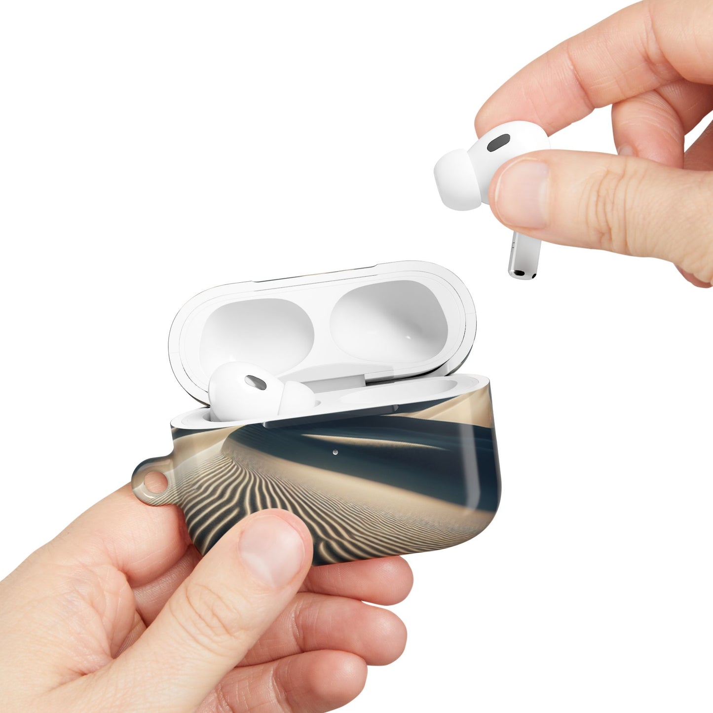 Desert Dunes AirPod Case - Nature Inspired, Unique Tech Accessory for Music Lovers, Gift for Travelers, Stylish Earbud Cover