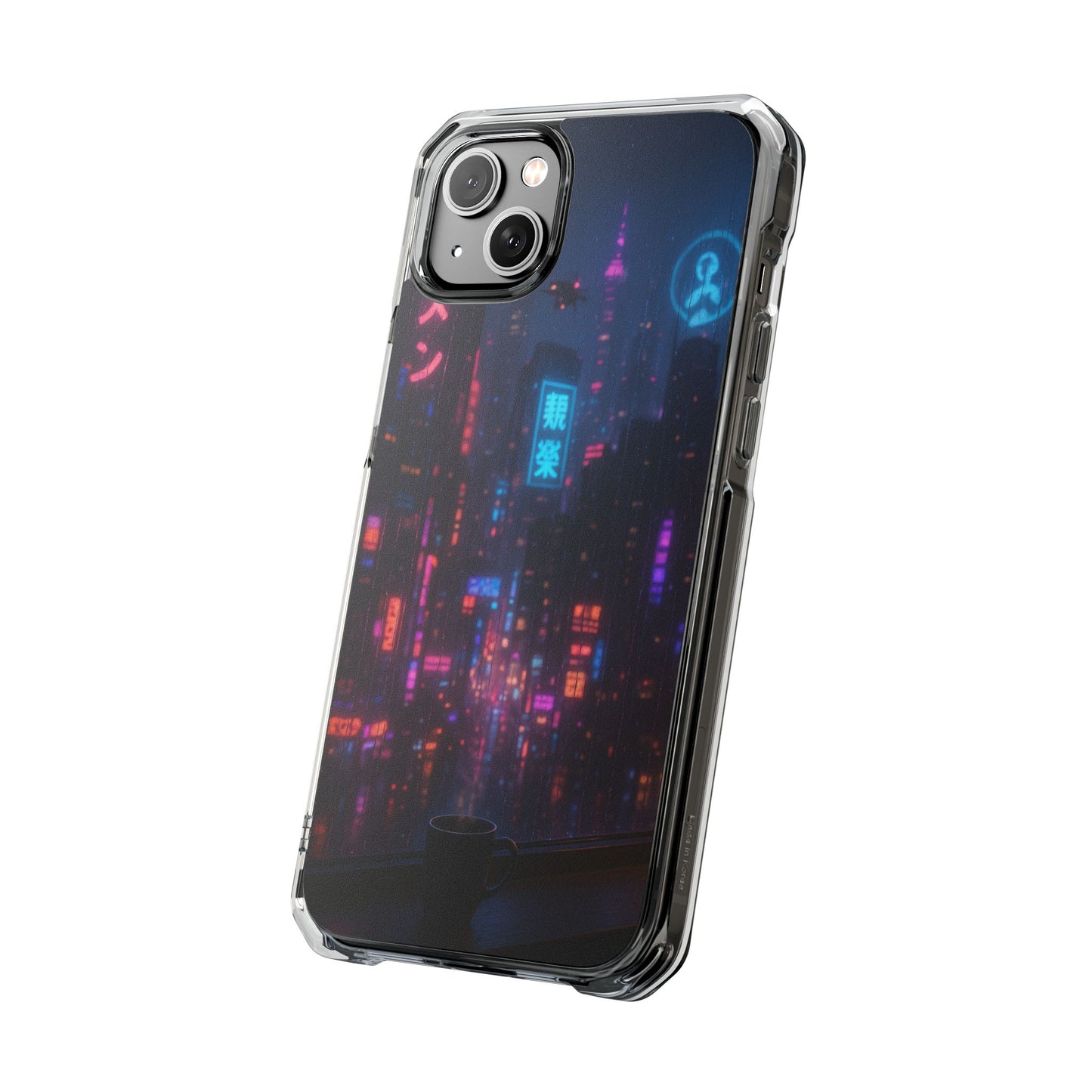 Neon City Phone Case - Magnetic Clear Impact Cases, Customizable Phone Cover, Gifts for Tech Lovers, Stylish Protection, Modern Design