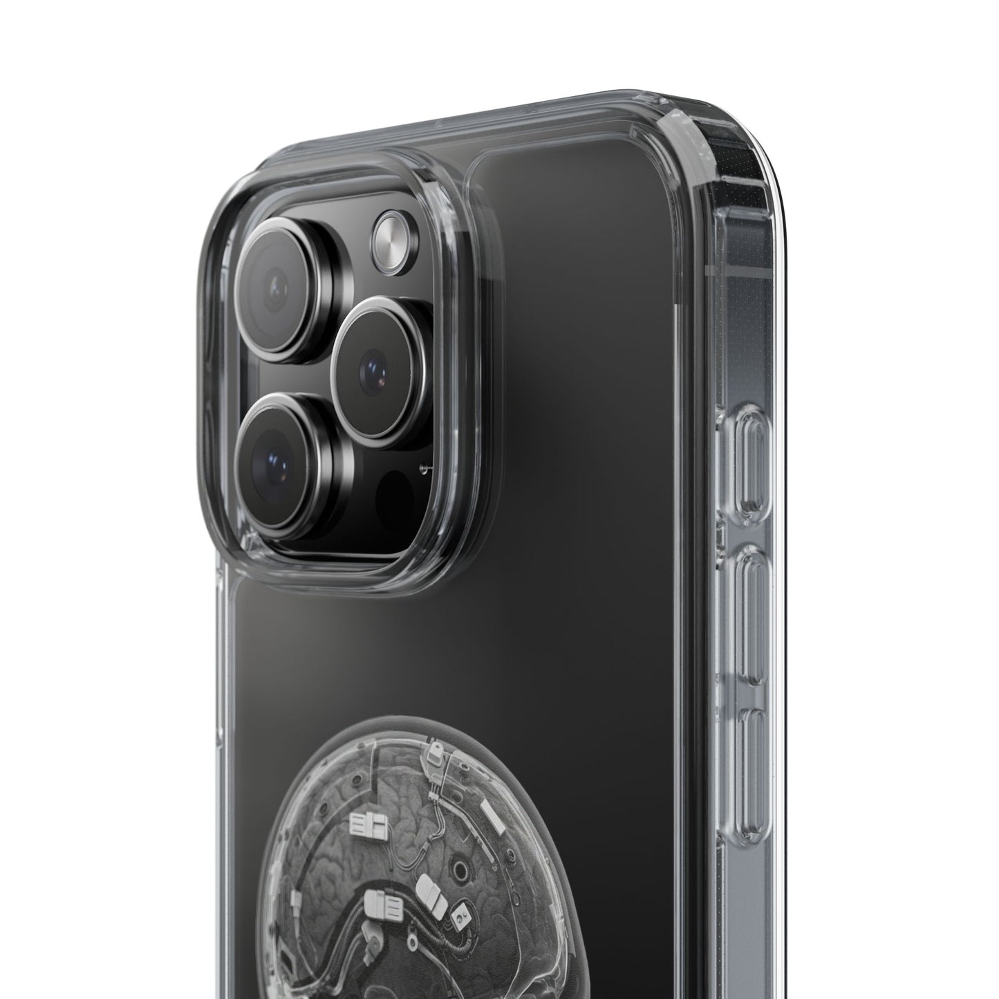 Skull Design Clear Phone Case - Unique Aesthetic for Tech Lovers