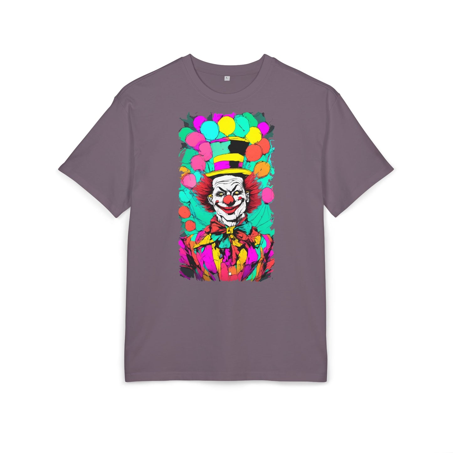 Colorful Clown Graphic Unisex Oversize Tee | Fun Wear, Festival Outfit, Circus Theme, Unique Gift, Statement Shirt