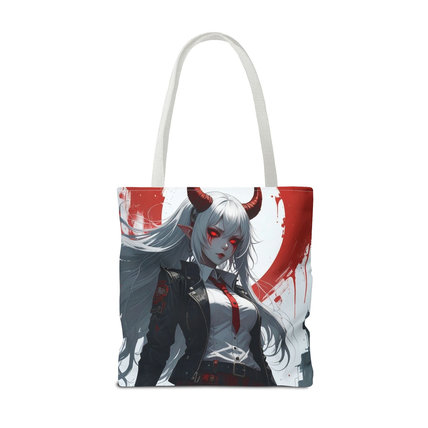 Gothic Anime Tote Bag | Stylish AOP Design | Perfect for Shopping, Gifts, Casual Use, Halloween, Cosplay