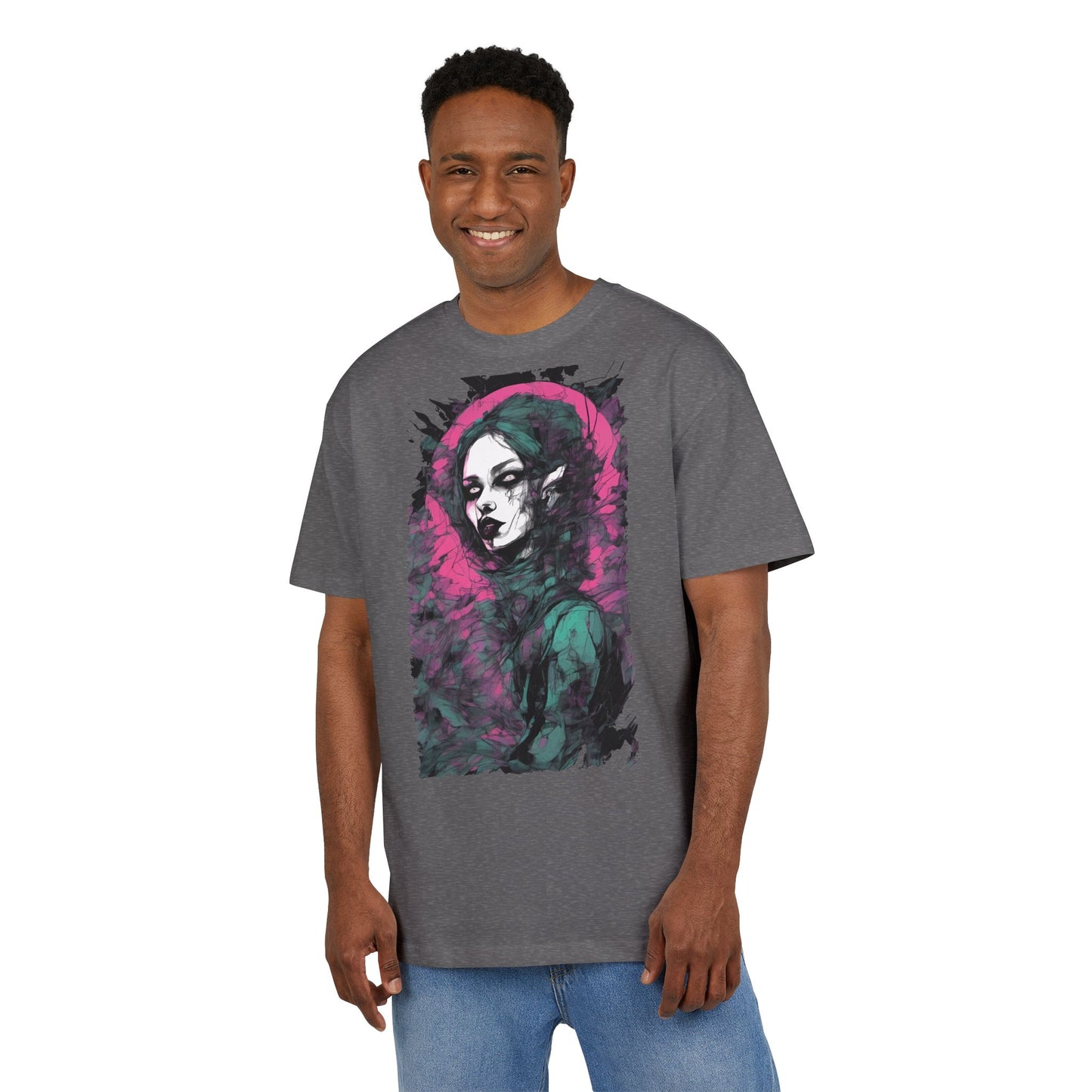Artistic Heavy Oversize Tee, Vintage Style Shirt, Trendy Graphic Tee, Casual Streetwear, Unique Alternative Apparel