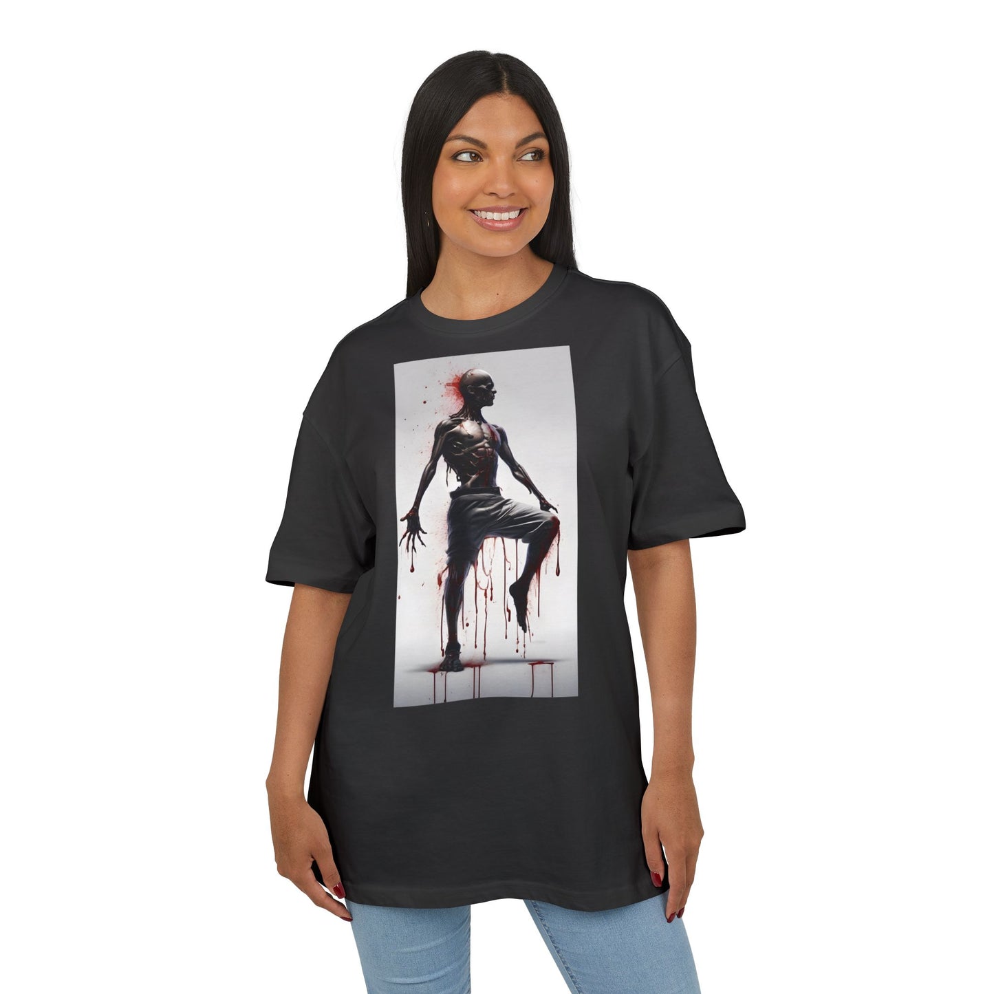 Bold Artistic Unisex Tee, Casual Street Style Shirt, Comfortable Graphic Top, Gift for Art Lovers, Unique Fashion Statement