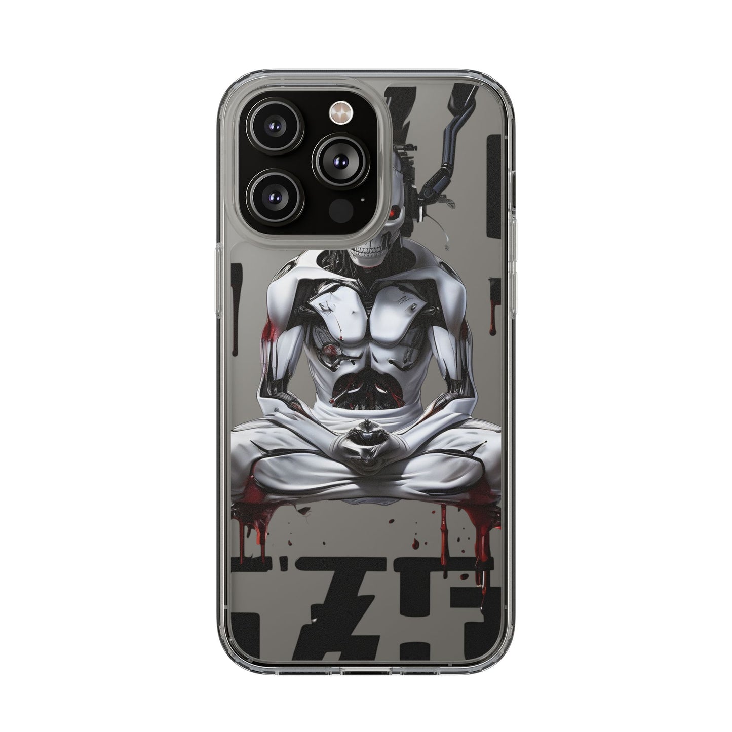 Clear Phone Cases with Cyber Design