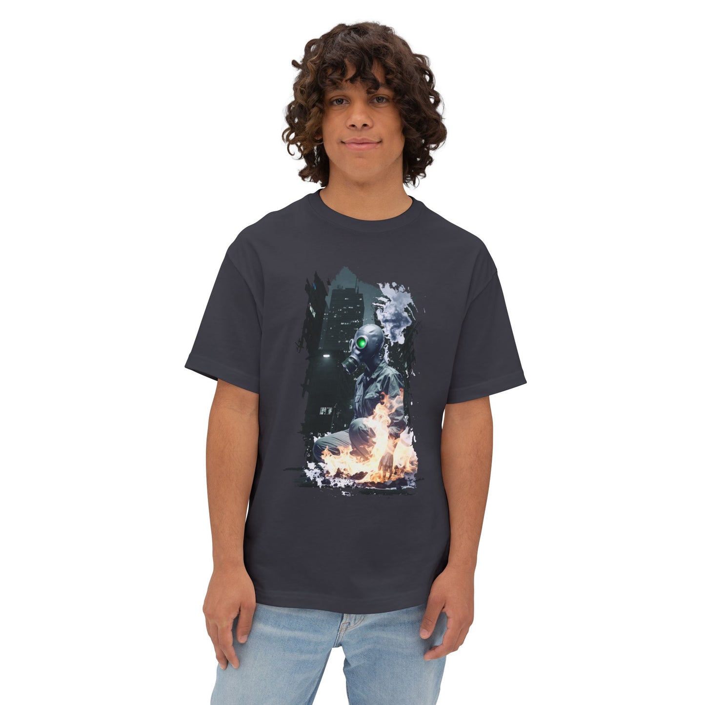 Cool Graffiti Monster Tee, Unisex Boxy T-Shirt, Streetwear Fashion, Graphic Tee, Unique Urban Style