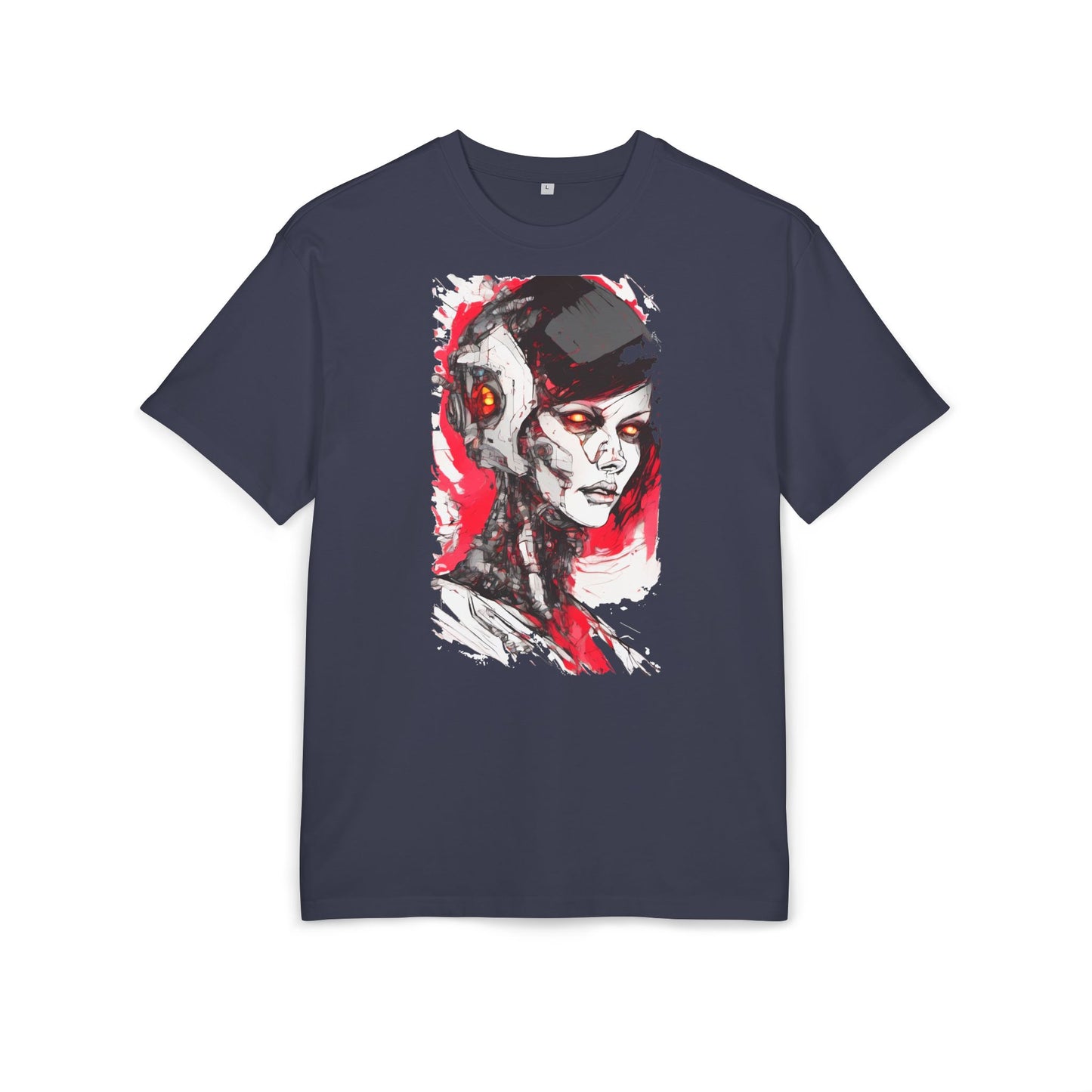 Cyberpunk-Inspired Unisex Heavy Oversize Tee | Graphic Tee, Streetwear, Gift for Gamers, Unique Fashion, Modern Art Apparel