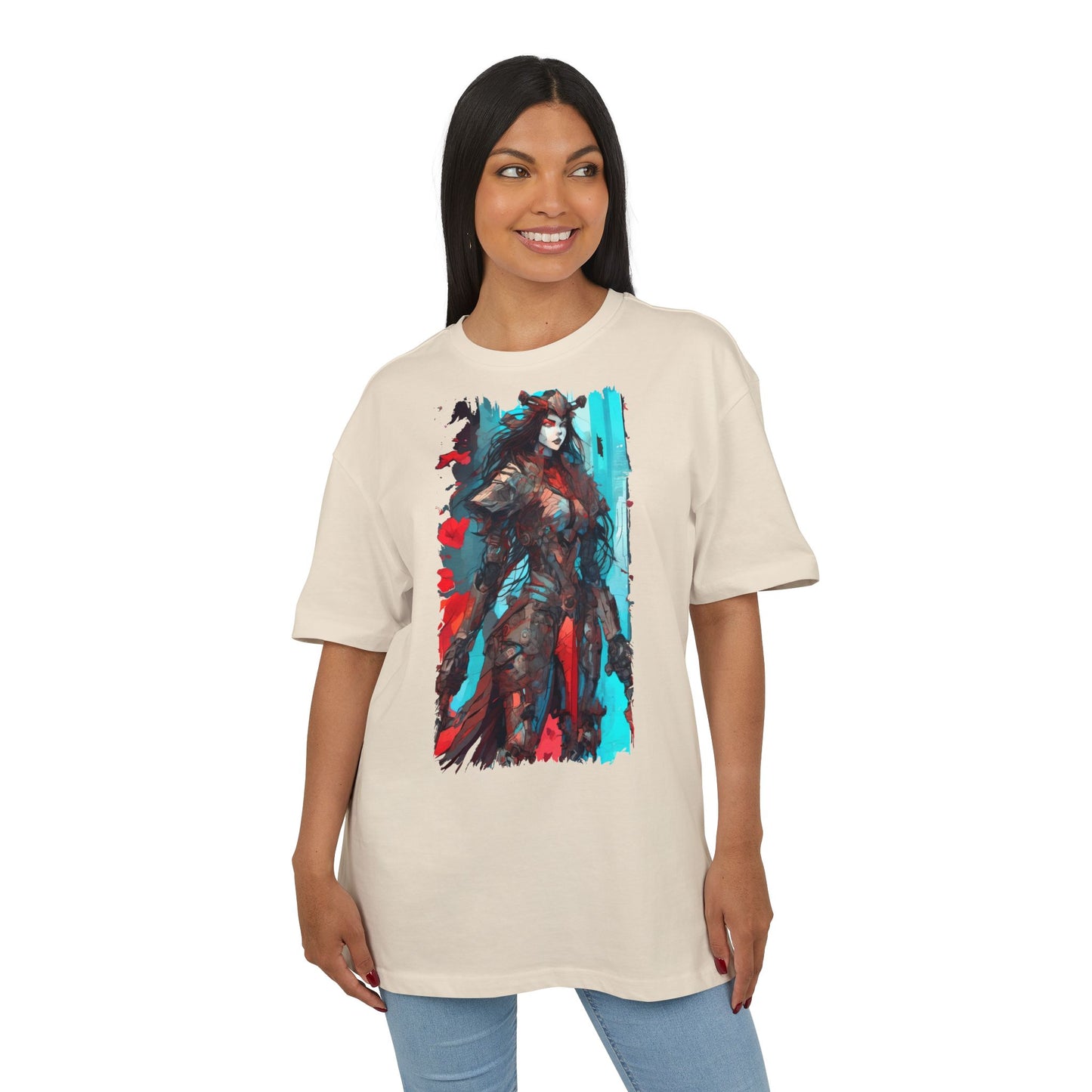 Stylish Graphic Oversize Tee with Fantasy Art, Unisex Casual Shirt, Anime Inspired Tee, Unique Gift for Gamers, Comfortable Everyday Wear