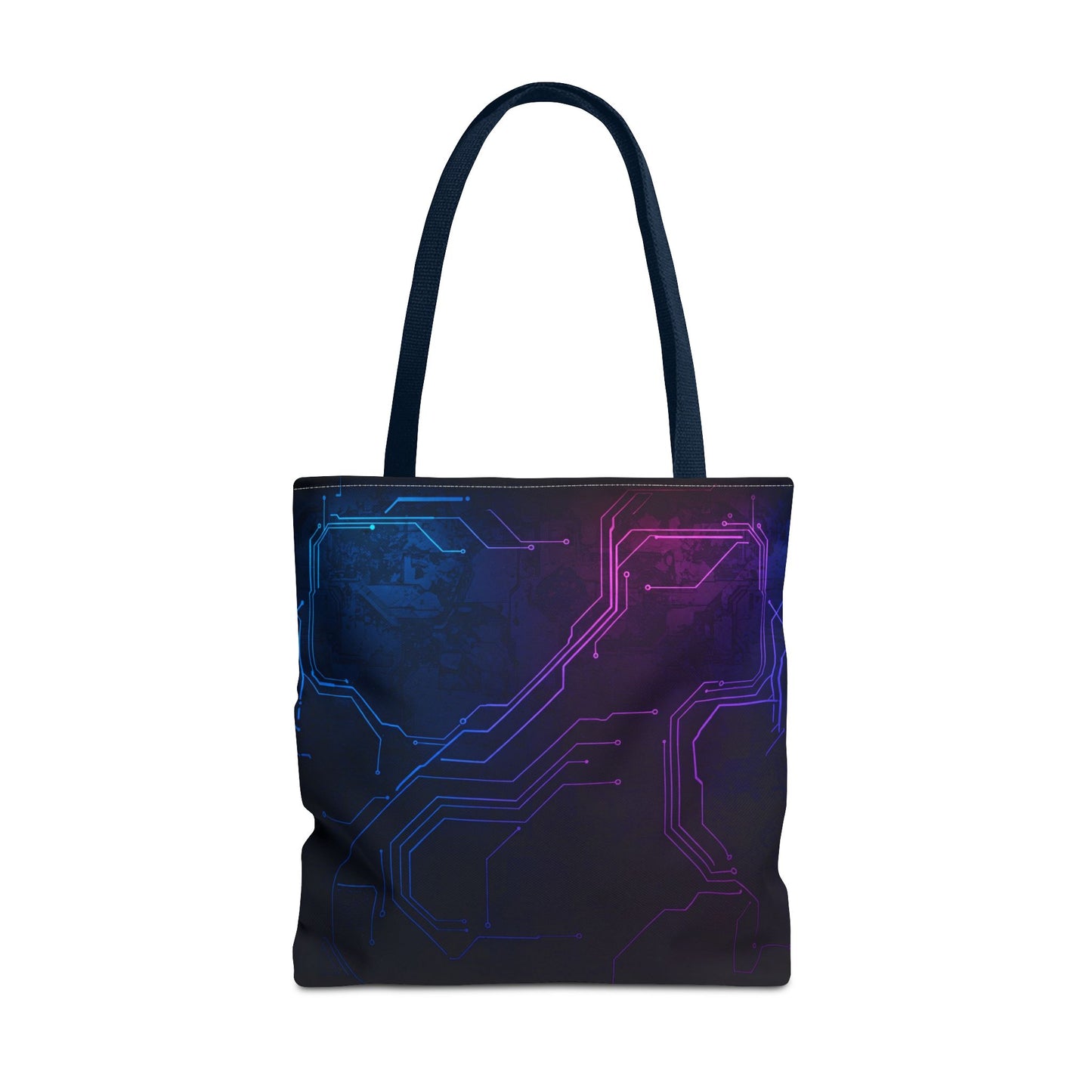 Futuristic Circuit Design Tote Bag | Tech Lover Gift, Stylish Shopping Bag, Geek Chic Tote, AOP Carryall, Unique Gift Idea