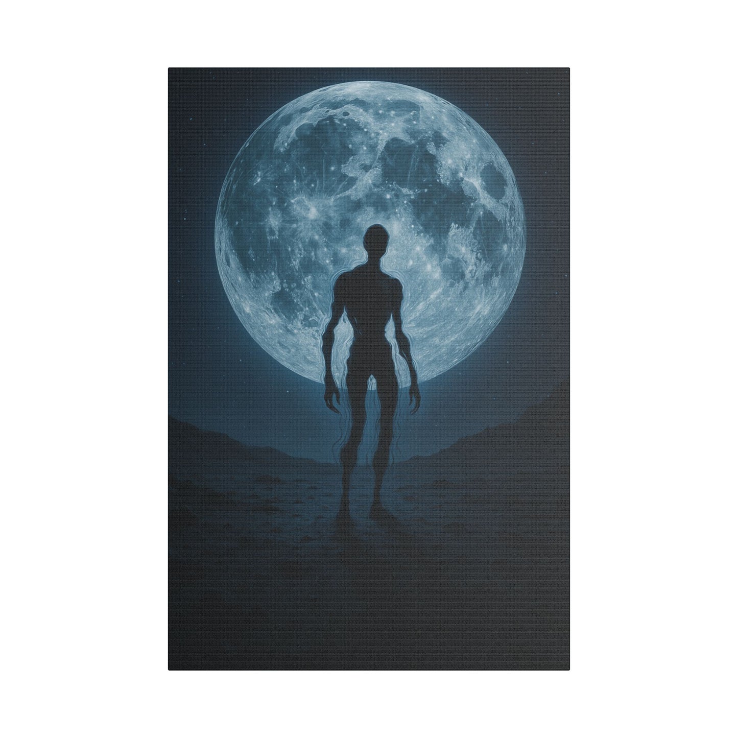 Mysterious Stretched Canvas Art, Wall Decor, Gothic Home Decor, Halloween Decorations, Unique Gift, Dark Art