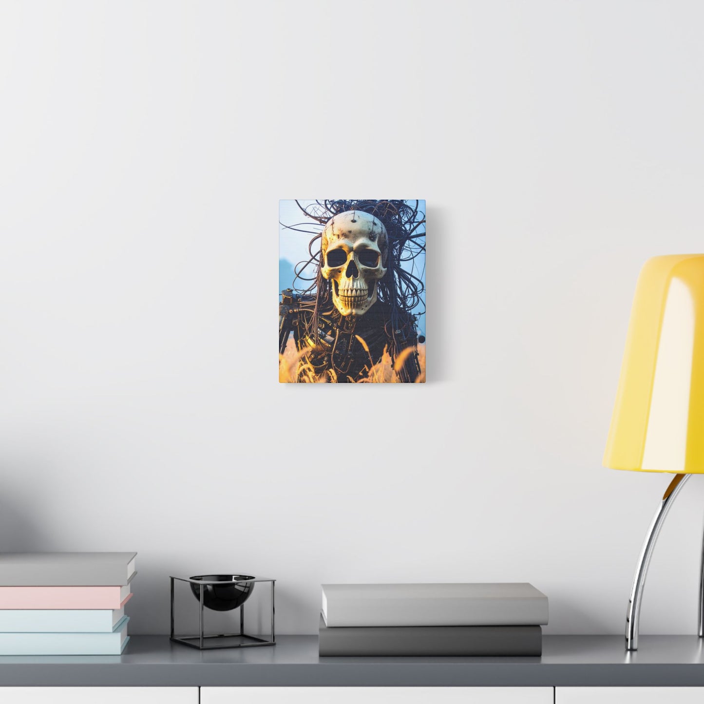 Stylish Skull Wall Art Canvas, Edgy Home Decor, Perfect for Halloween, Gothic Themed Room, Unique Gift Idea, Art Lover's Collection