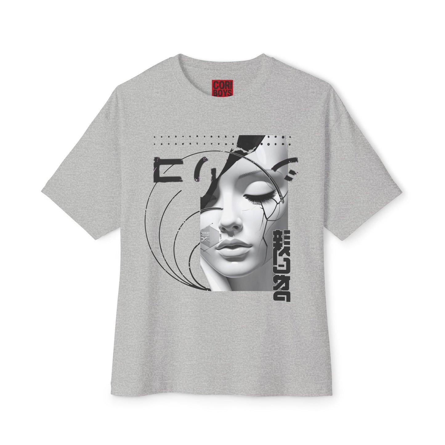 Chic Graphic Tee, Casual Fashion Shirt, Summer Outfit Top, Gift for Her, Artistic Oversized T-Shirt
