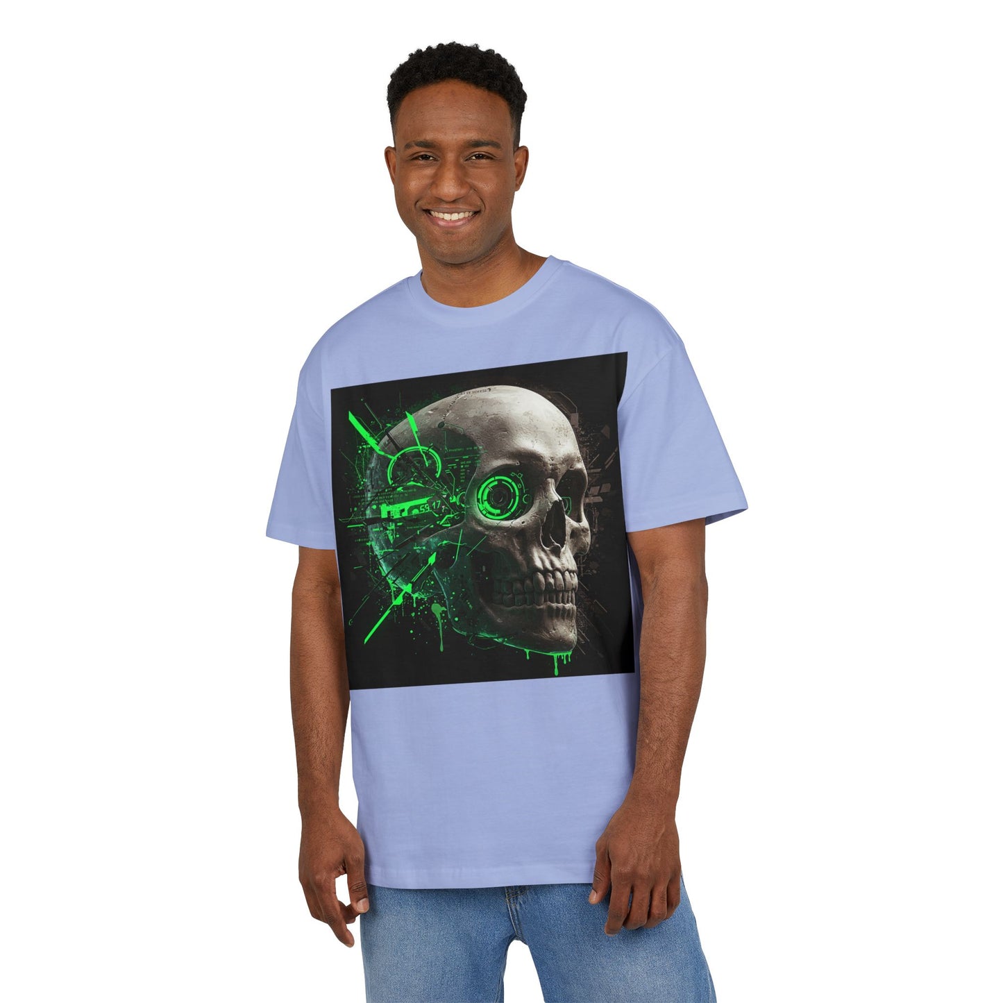 Edgy Graphic Oversize Tee | Skull Design | Streetwear Style, Casual Outfit, Music Festival Essential, Unique Gift, Unisex Apparel