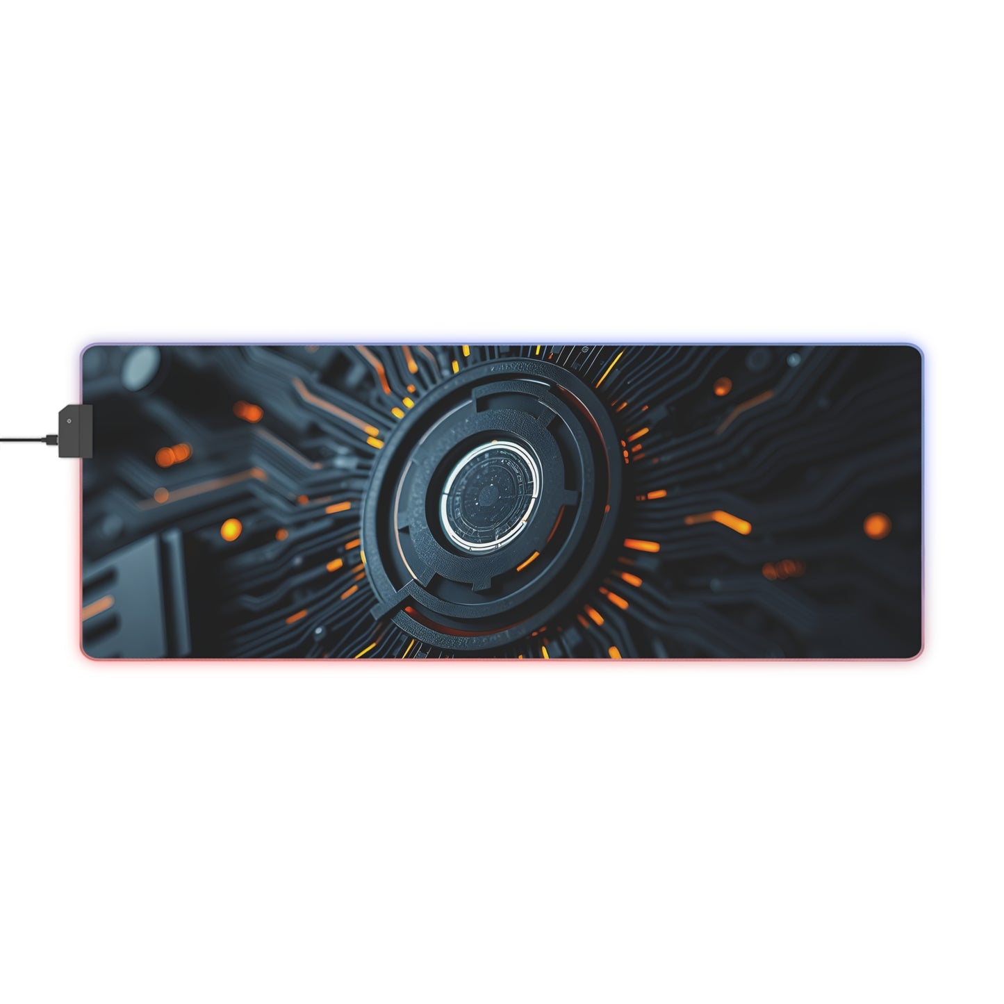 Gaming Mouse Pad with Abstract Cyber Design