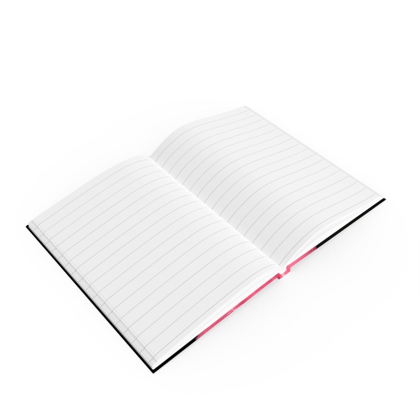 Unique Hard Backed Journal - Artistic Pink Melting Face Design, Aesthetic Stationery, Gift for Creatives, Journaling, Note-taking