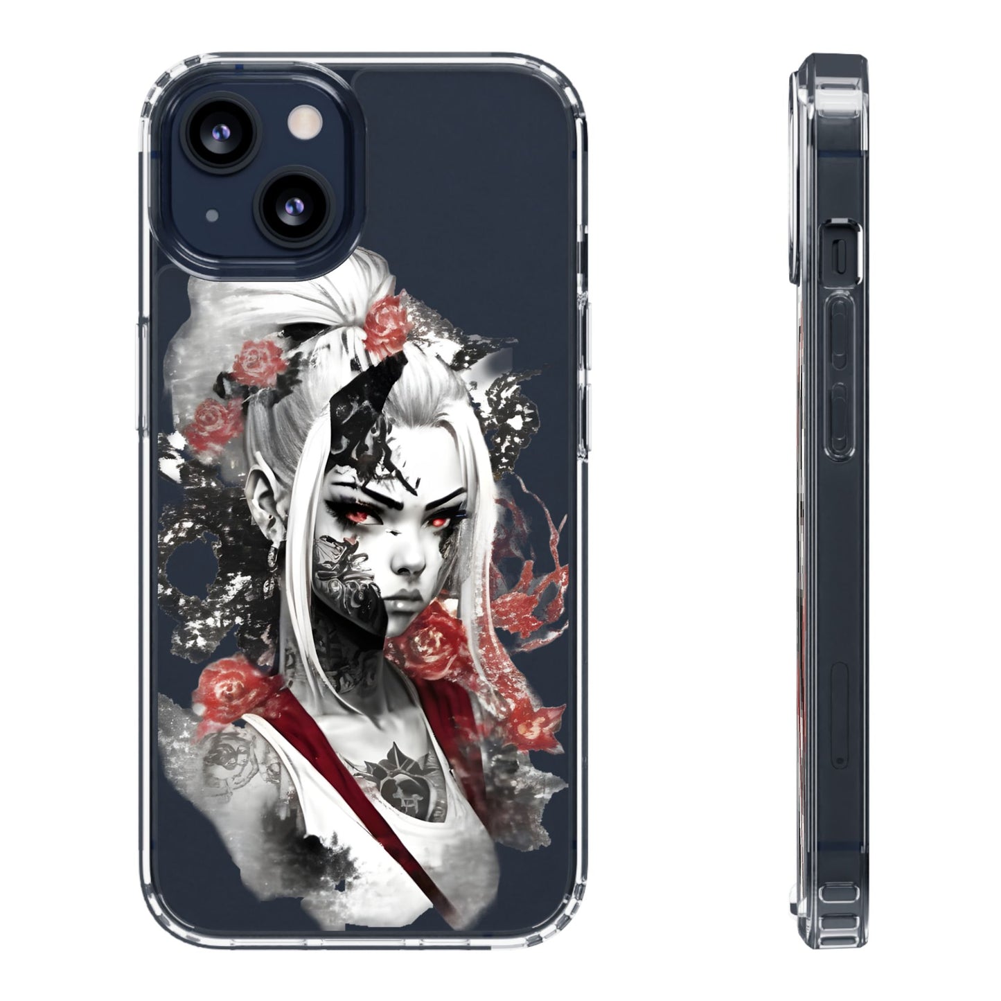 Mystical Warrior Clear Phone Case - Stylish & Protective
