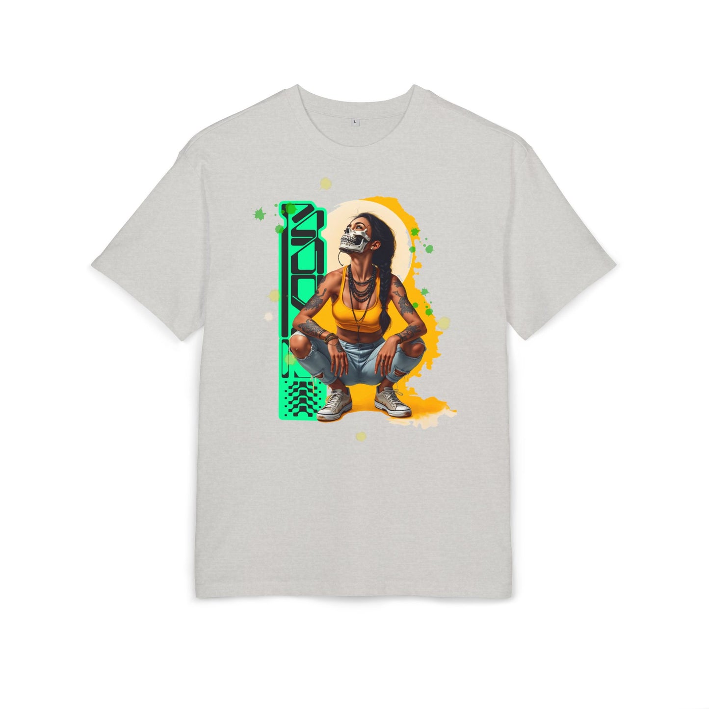 Vibrant Artistic Oversize Tee, Unisex Graphic Tee, Streetwear Fashion, Cool Casual Wear, Unique Art Inspired Shirt