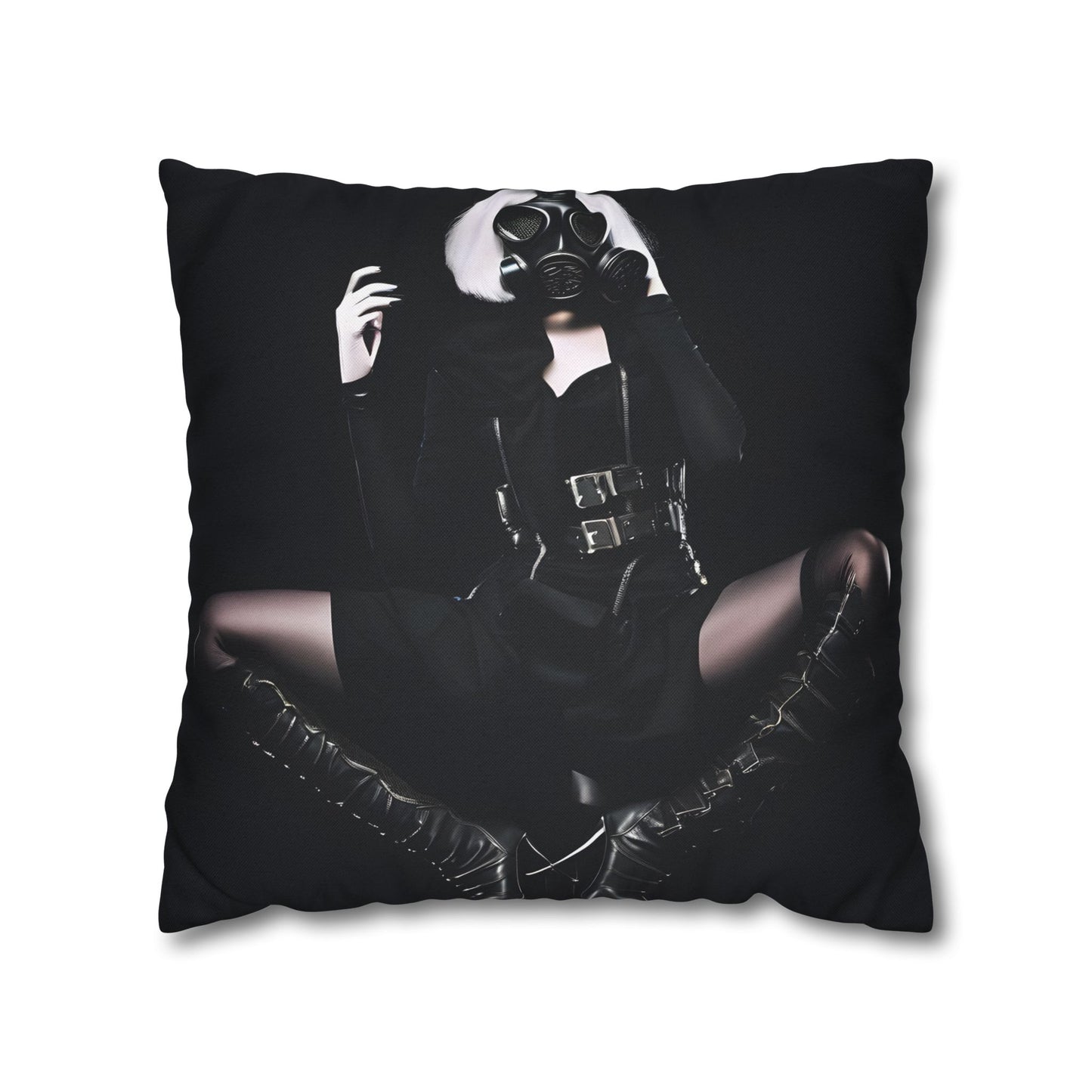 Gothic Glam Pillows, Square Cushion Covers, Elegant Home Decor, Statement Throw, Dark Aesthetic Gifts, Modern Bedroom Accent