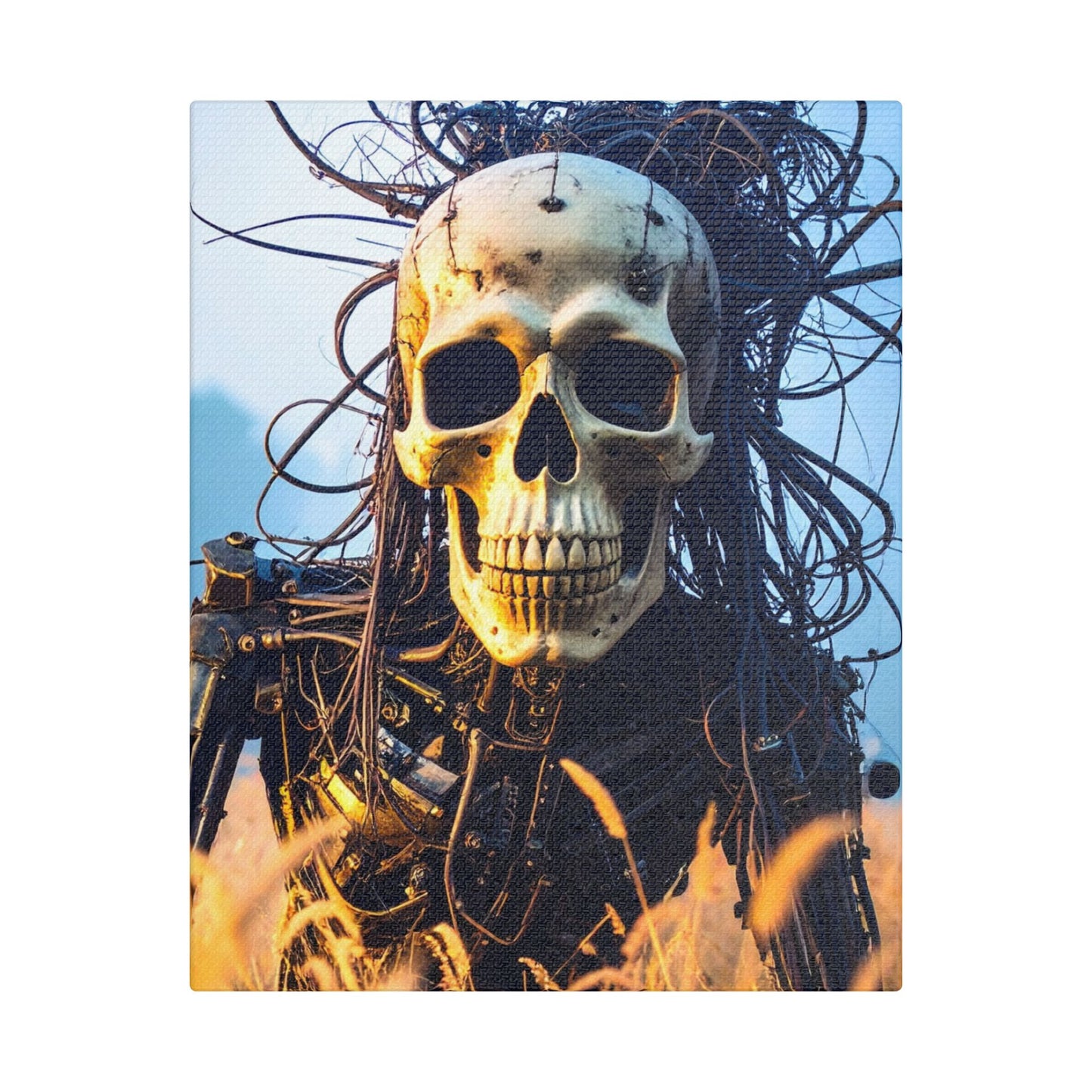 Stylish Skull Wall Art Canvas, Edgy Home Decor, Perfect for Halloween, Gothic Themed Room, Unique Gift Idea, Art Lover's Collection