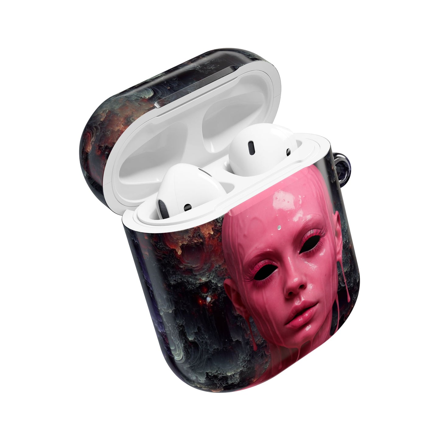 Dark AirPod Case - Horror-Inspired Accessory, Perfect for Goths, Tech Lovers, and Gift Givers, Space Decor, Unique Design