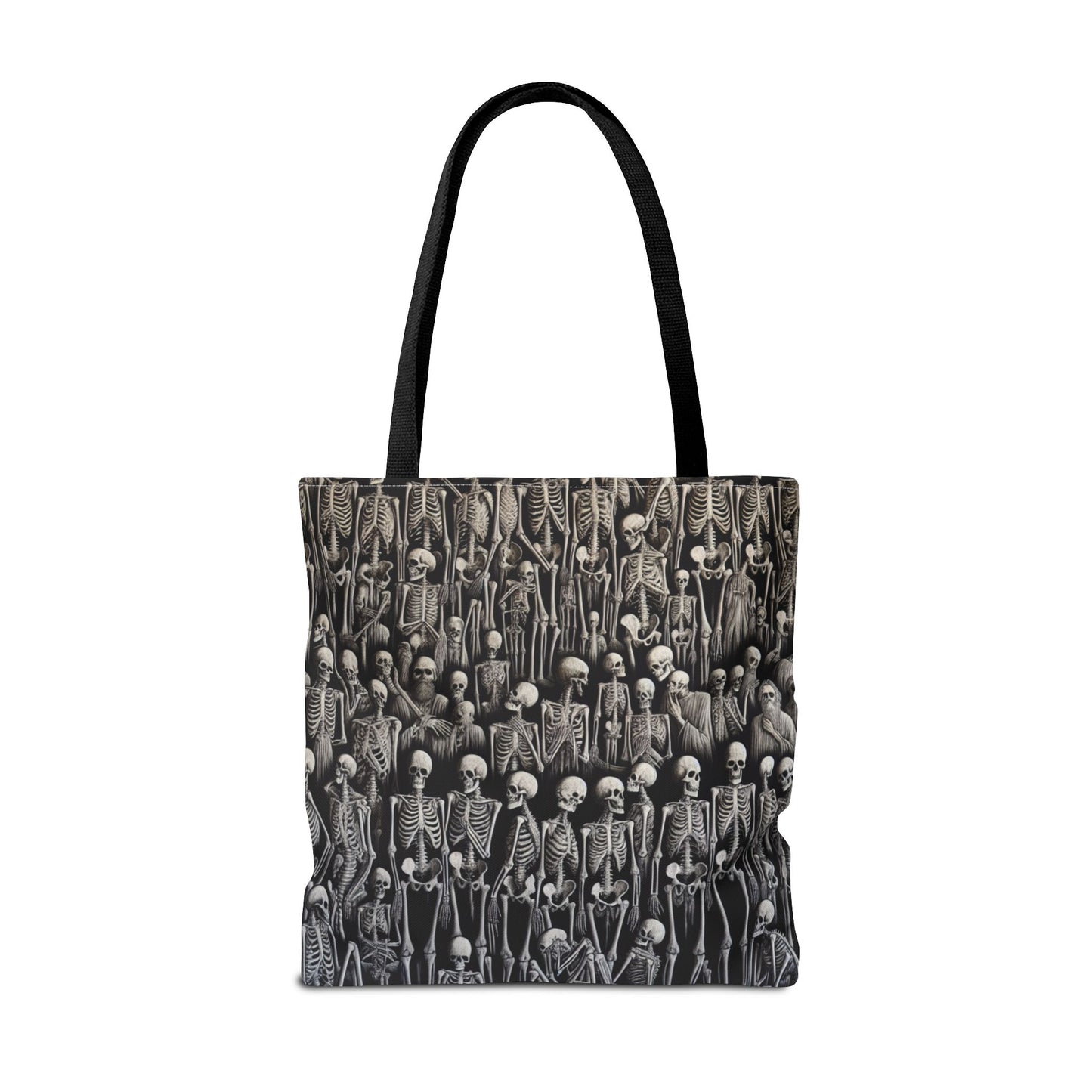 Gothic Skeleton Tote Bag | Spooky Shopping Bag | Halloween Accessory | Unique Gift for Dark Aesthetic Lovers