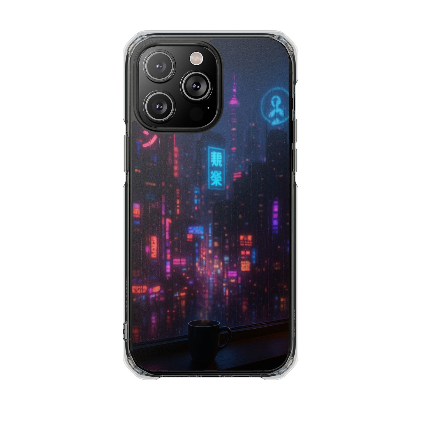 Neon City Phone Case - Magnetic Clear Impact Cases, Customizable Phone Cover, Gifts for Tech Lovers, Stylish Protection, Modern Design