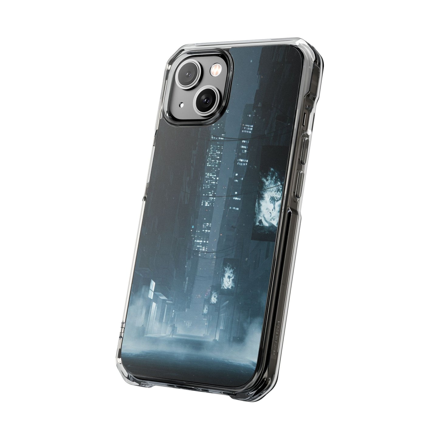 Magnetic Clear Impact Cases for Phones | Urban Nightscape Design | Unique Phone Accessories, Gift for Tech Lovers, Protective Cases
