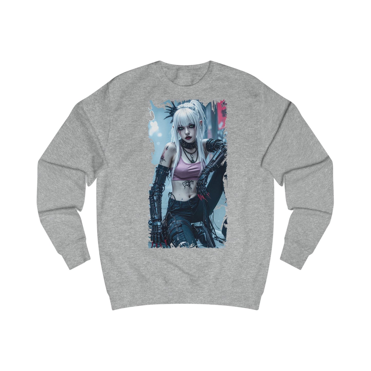 Edgy Graphic Unisex Sweatshirt, Cozy Casual Sweatshirt for Gamers, Perfect Gift for Birthdays, Halloween, or Everyday Wear