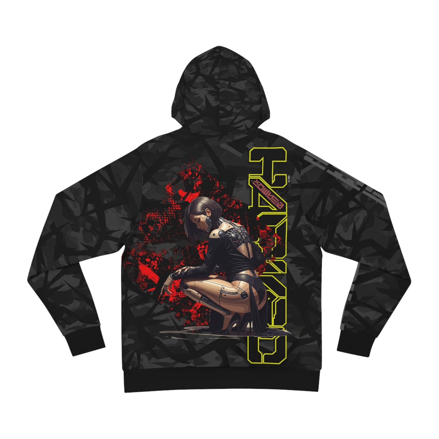 Cyberpunk Fashion Hoodie, Streetwear Sweatshirt, Urban Outfit, Gamer Apparel, Street Style Gift, Edgy Style Hoodie