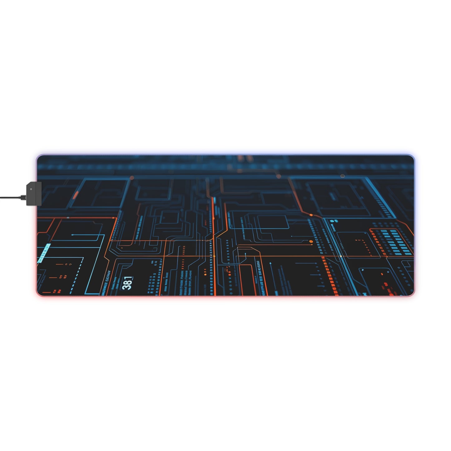Gaming Mouse Pad with Abstract Cyber Design