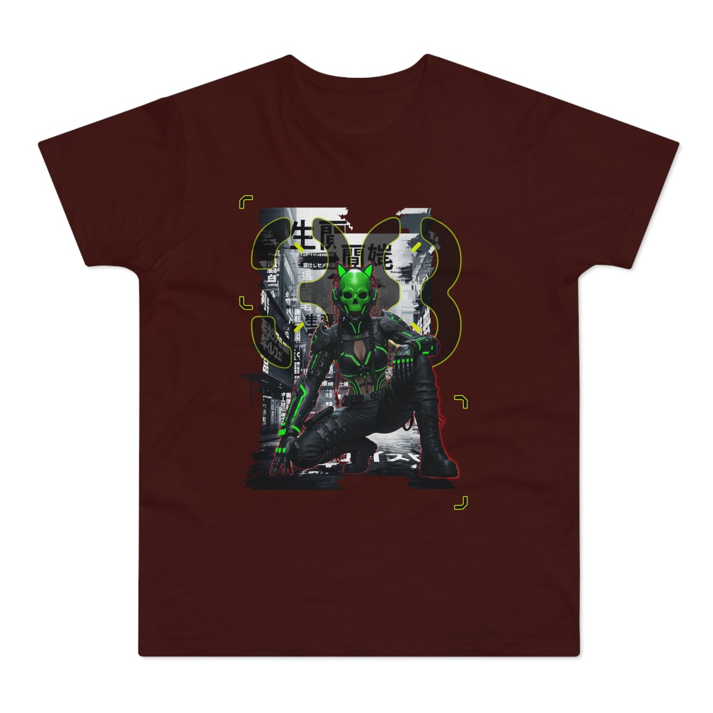 Cyberpunk Graphic Tee, Futuristic T-Shirt, Unisex Casual Wear, Unique Gift for Gamers, Trendy Streetwear, Sci-Fi Clothing
