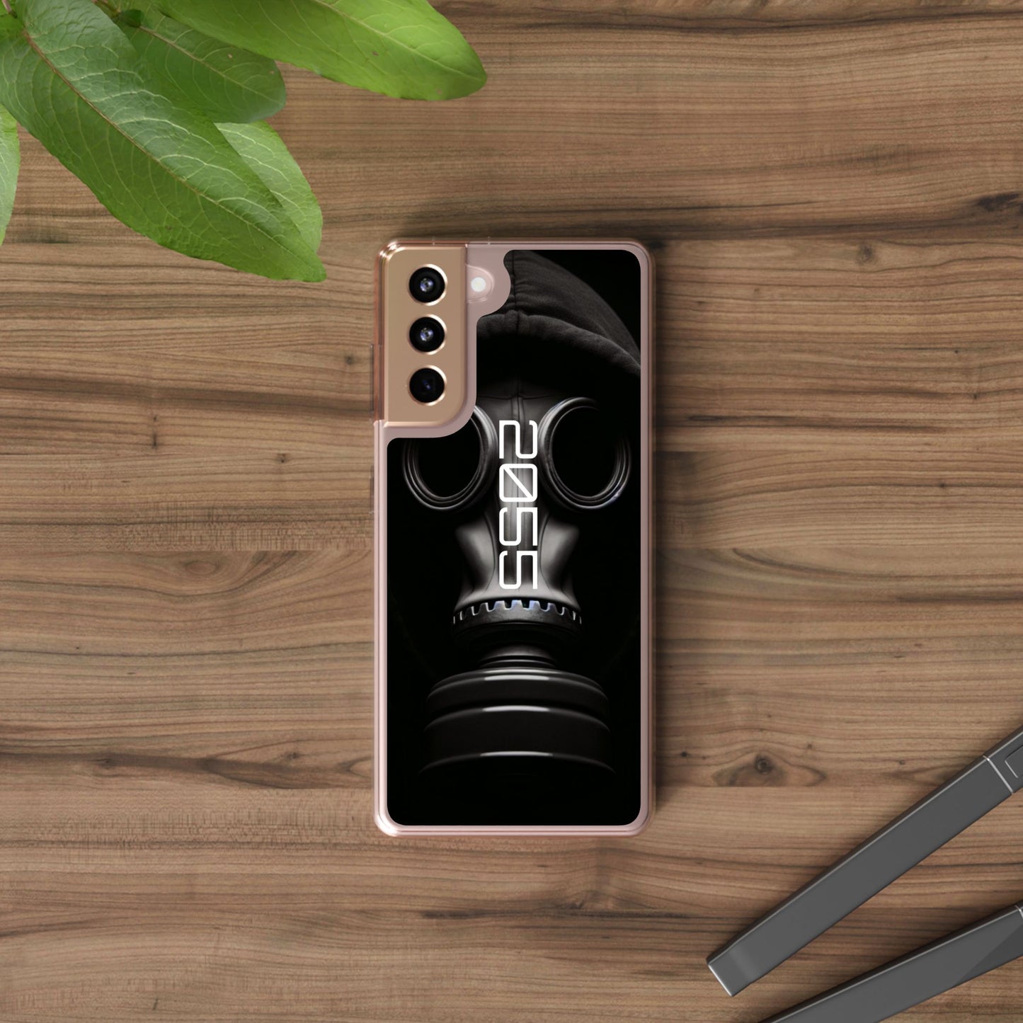 Phone Case Dystopian Gas Mask Design