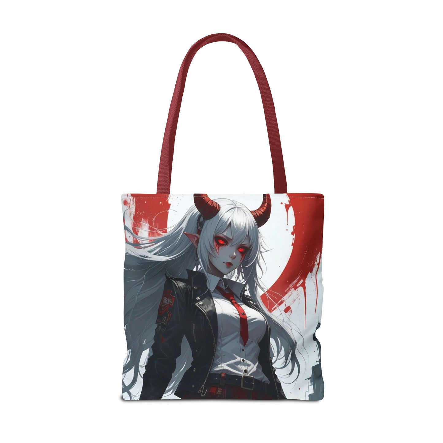 Gothic Anime Tote Bag | Stylish AOP Design | Perfect for Shopping, Gifts, Casual Use, Halloween, Cosplay