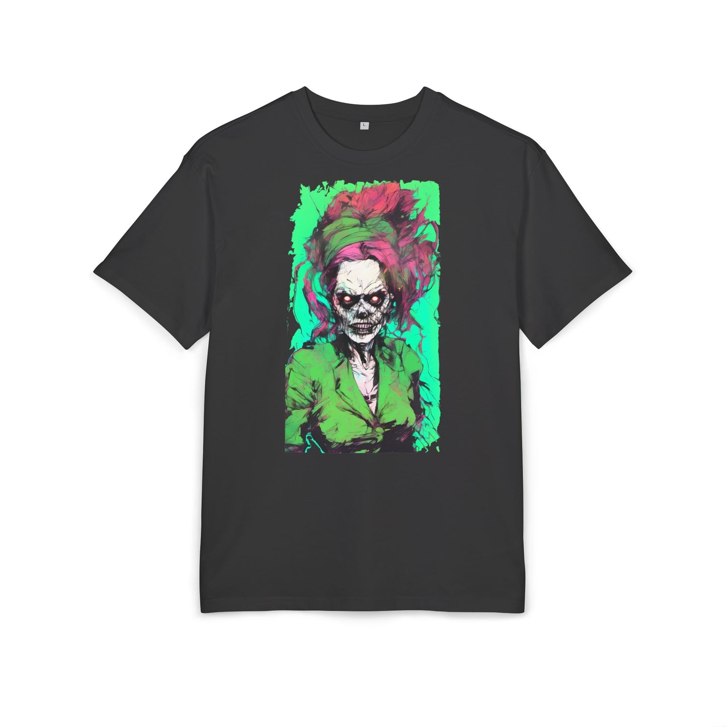 Vibrant Skull Art Oversize Tee, Unisex Graphic Tee, Edgy Streetwear Shirt, Perfect for Halloween, Gift for Art Lovers, Casual Comfort