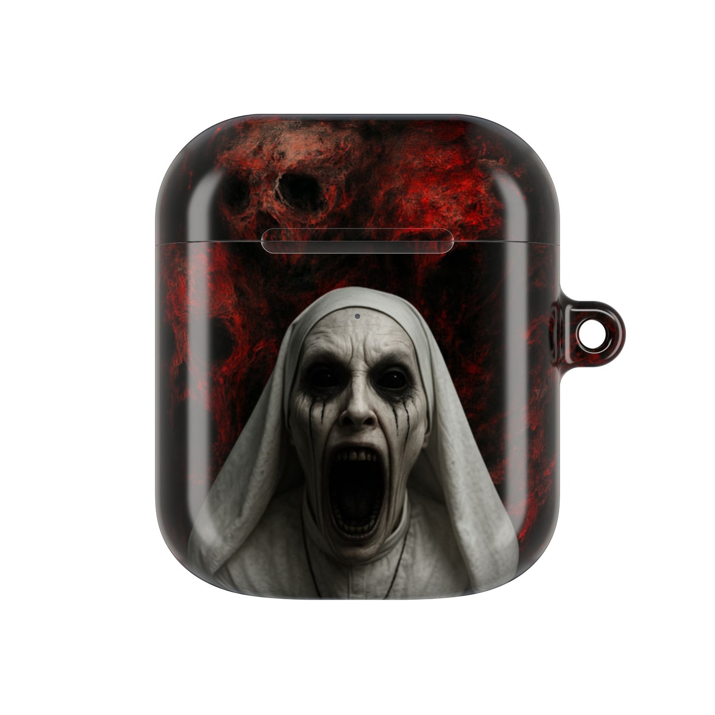 Horror-Themed AirPod Case, Spooky Earbud Cover, Unique Gift for Halloween, Gothic Design, Perfect for Music Lovers