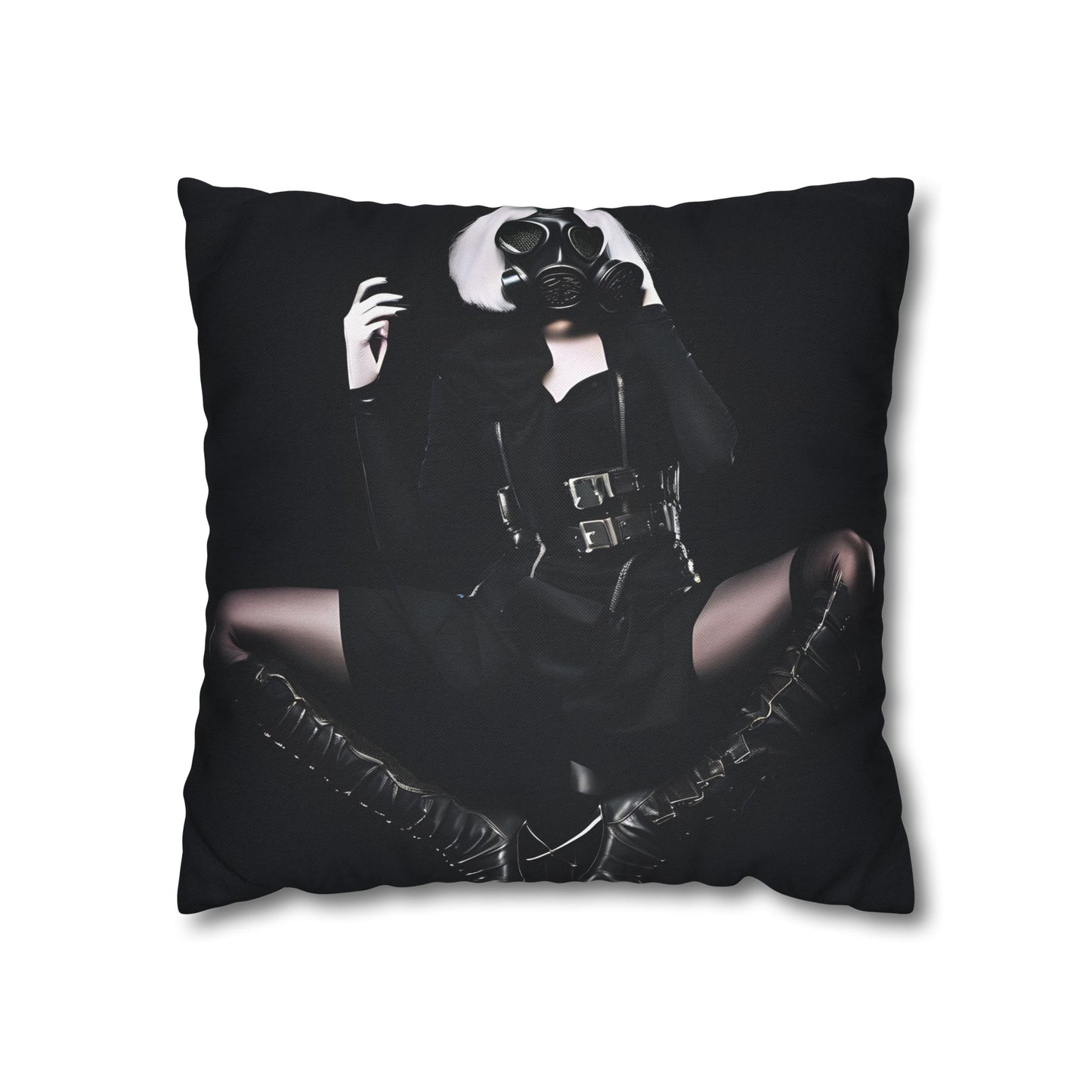 Gothic Glam Pillows, Square Cushion Covers, Elegant Home Decor, Statement Throw, Dark Aesthetic Gifts, Modern Bedroom Accent