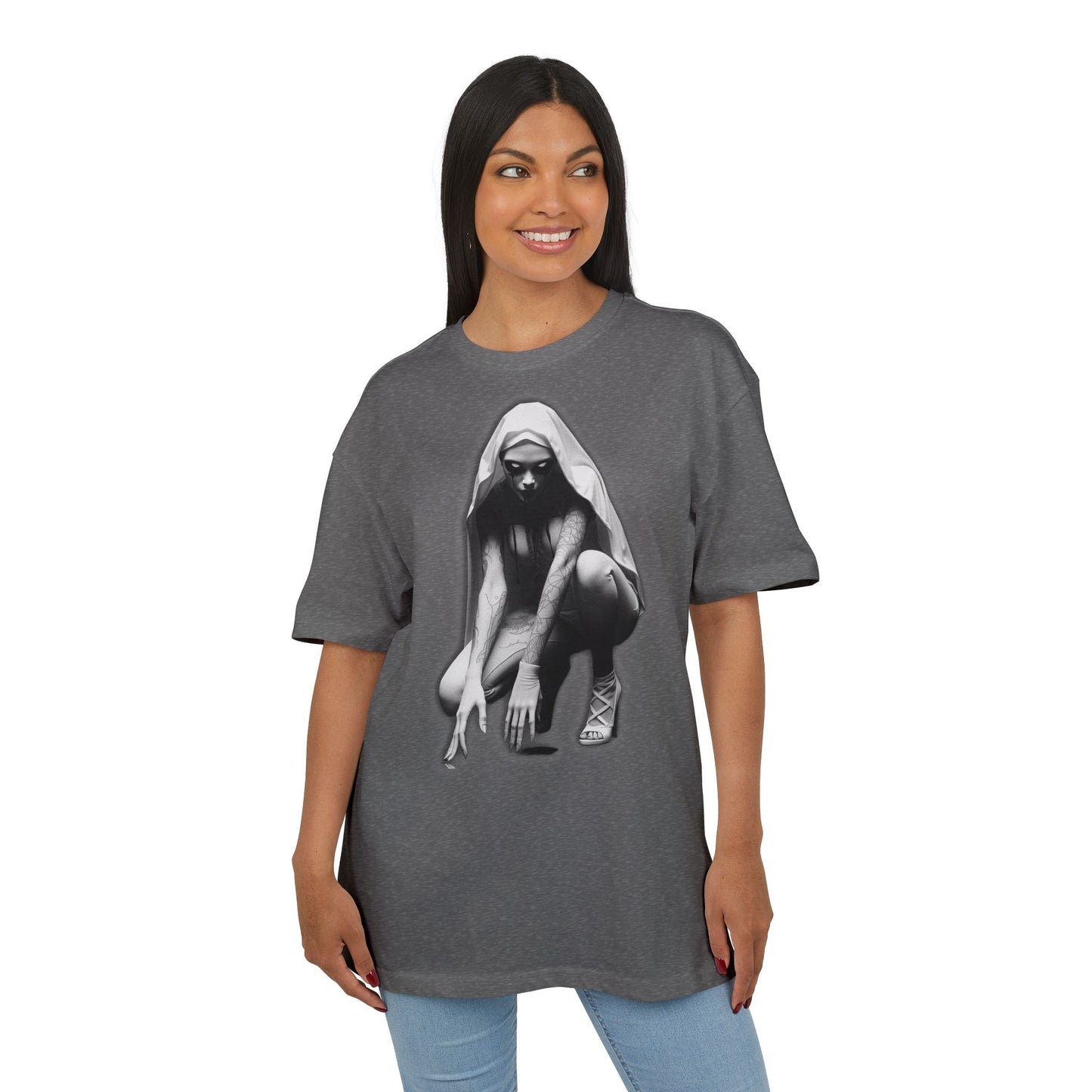 Urban Style Unisex Heavy Oversize Tee with Edgy Design