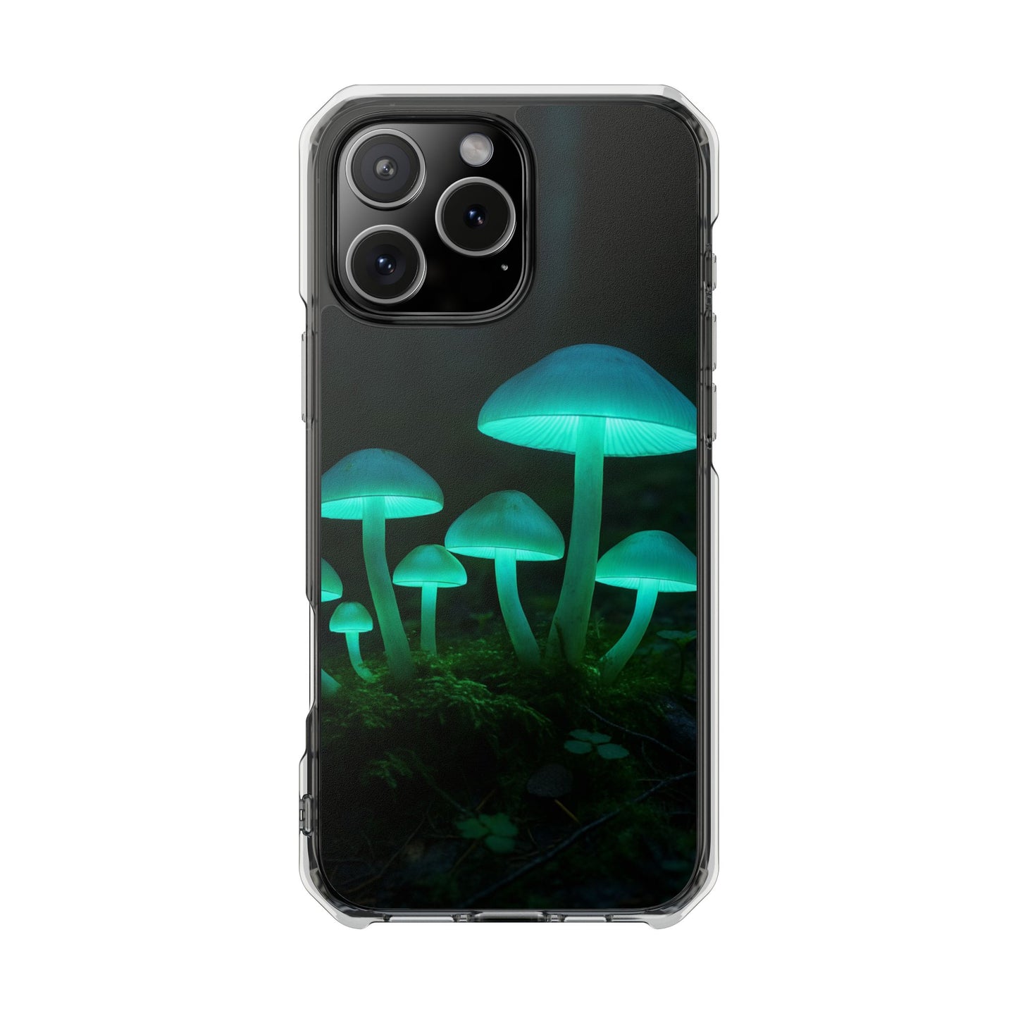 Glowing Mushroom iPhone Case, Unique Cellphone Protector, Gift for Nature Lovers, Eco-Friendly Tech Accessory