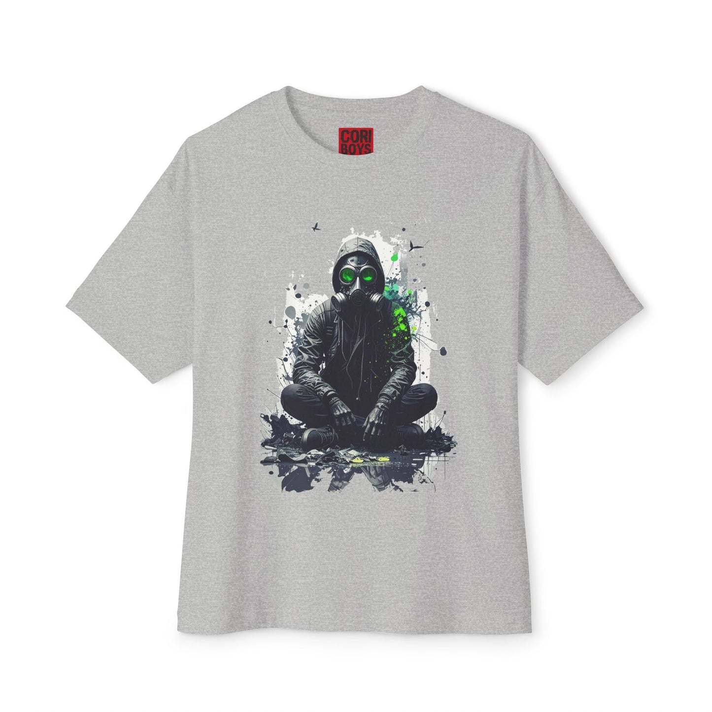 Gritty Street Art Boxy Tee, Unisex Tee, Graphic Tee, Oversized T-Shirt, Urban Fashion, Unique Gift, Casual Wear