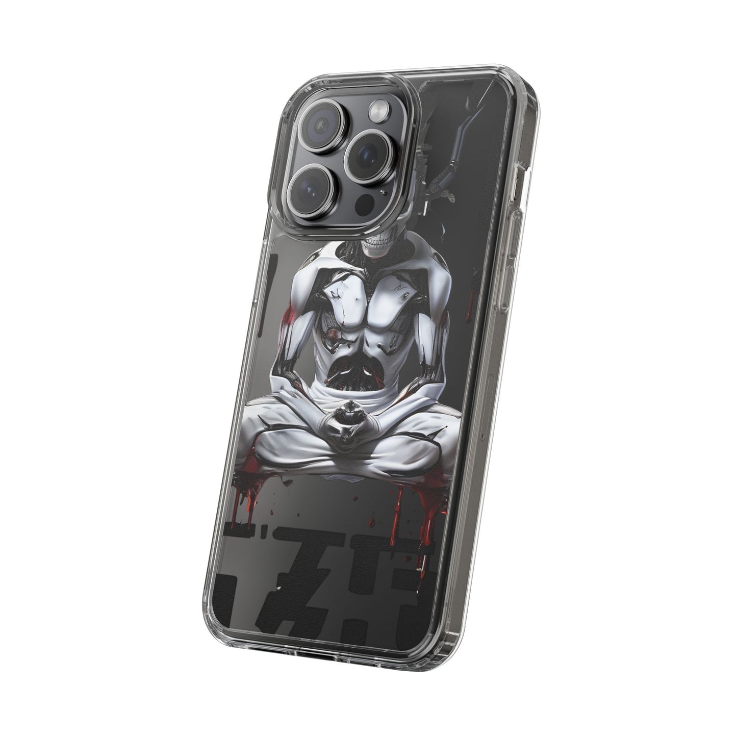 Clear Phone Cases with Cyber Design